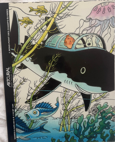 Tintin hergé auction - tintin,