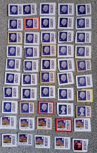 Used unfranked barcoded - 50,