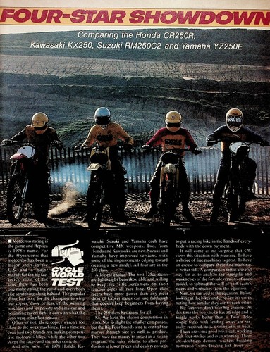 1978 motorcycle comparison - 1978,