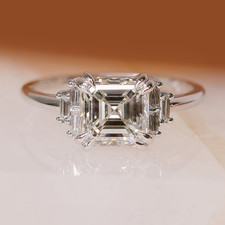 14k White Gold Engagement Ring