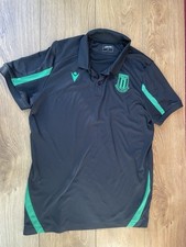 Mens Stoke City Macron Football Shirt - Size L in Good Condition