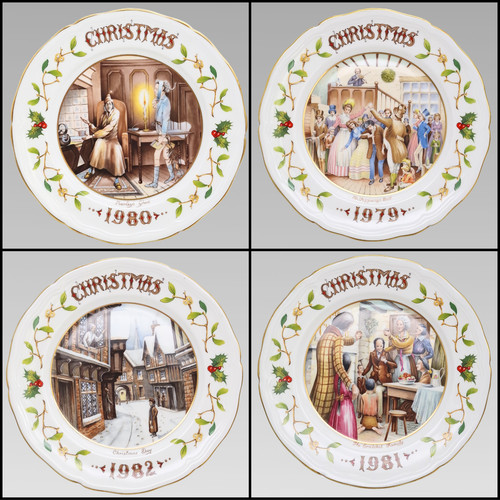 Aynsley christmas carol plates - aynsley,