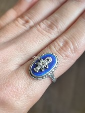 Art Deco Egyptian Revival Blue