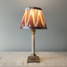 Vintage Brass & Cream Candlestick Lamp Base – Hollywood Regency Style 