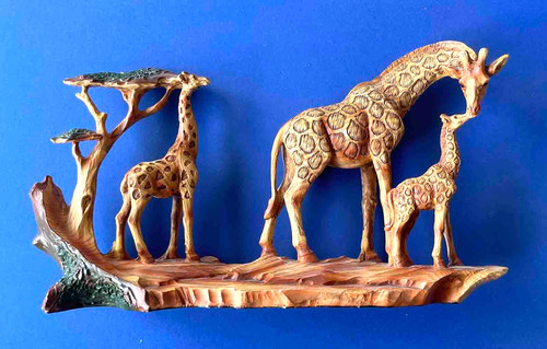 African safari giraffe family - giraffe,