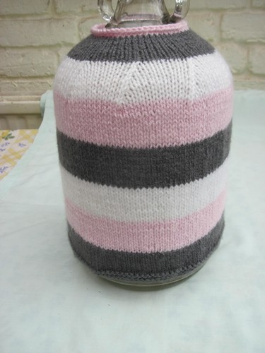 Hand knitted gallon demijohn - hand,