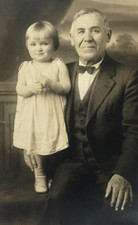 RPPC Grandpa Older Man Bow Tie