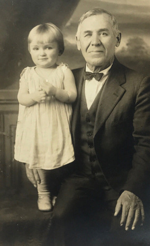 Rppc grandpa older man bow - grandpa,