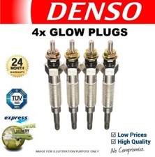 4x DENSO GLOW PLUGS for VW GOLF VI Convertible 1.6 TDI 2011-2016