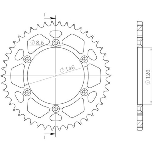 Aluminum crown step - step, 520