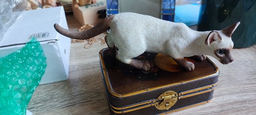 Siamese cat ornament - cat, figurine
