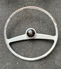 VW Beetle Semi Bat Wing  55-59 Steering Wheel. Oval Window.