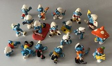 VINTAGE SMURFS FIGURES BUNDLE x 19 Peyo Schleich Smurf 1970s 1980s West Germany