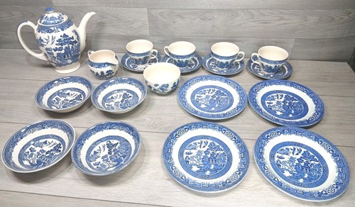 Wood sons woods ware blue - wood, &
