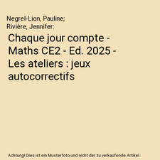 Chaque jour compte - Maths CE2