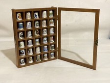 Lovely Glass Thimble Cabinet