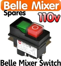 Belle Cement Concrete Mixer 110v ON OFF Switch Minimix 150 Spares Parts Electric