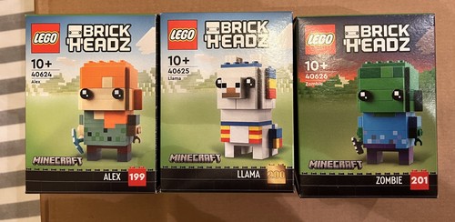 Lego brickheadz minecraft lot - lego,