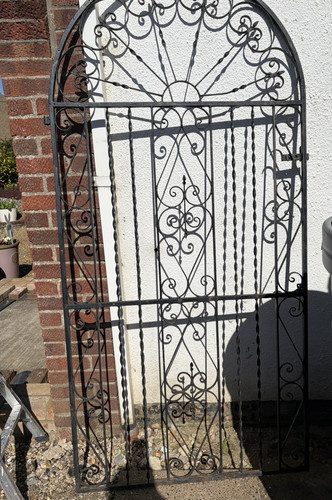 Wrought iron garden - wrought, gate