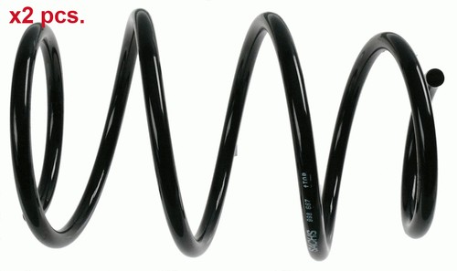 Pcs front coil springs - x2,