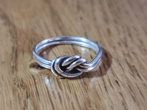Love knot ring sterling - ring,