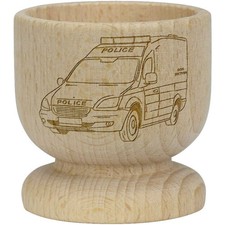 'Police Dog Van' Wooden Egg