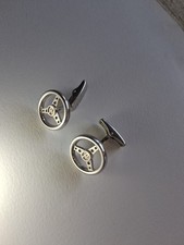 Mens Silver Dunhill Cufflinks