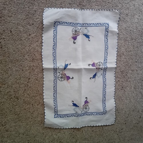 Vintage linen cross stitch