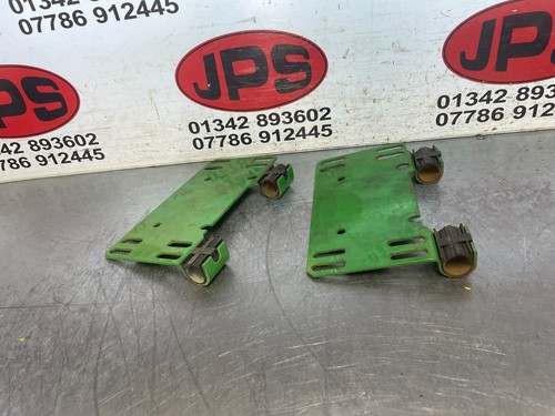Pair metal seat bases - of, x