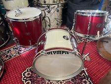 Olympic 60’s 3-Piece Drum Kit, Red Sparkle - 20/12/16”