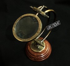 Vintage Antique Brass/Glass