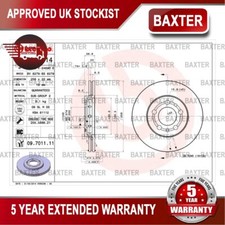 Fits VW Polo Golf Fox Skoda Fabia Seat Ibiza Audi A1 Baxter Front 2x Discs #1