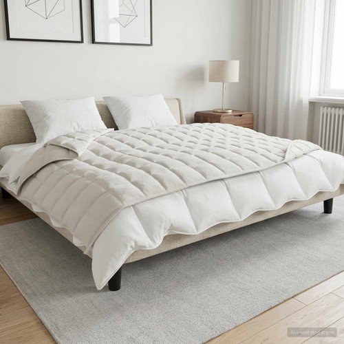 Weighted blanket white 135 - weighted, x