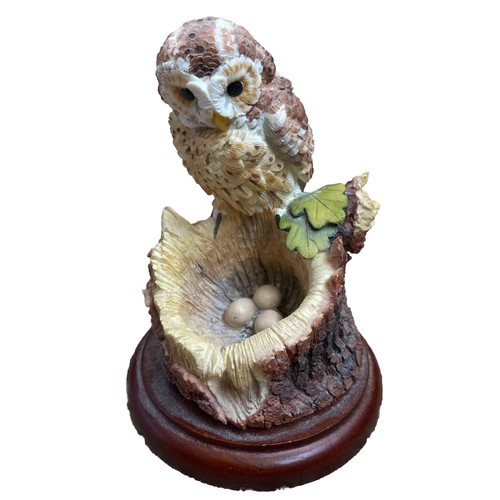 Tawny owl with - with, figurine