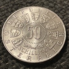 1964 Austria 50 schilling