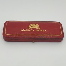 1899 Queen Victoria Maundy Sterling Silver Money Pence Coin Set in Box