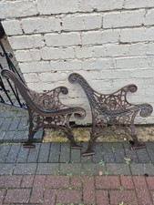 Vintage Cast Iron Garden Bench