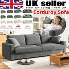 Modern 2/3 Seater Corduroy