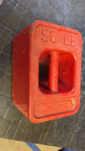 56lb cast iron vintage - vintage, weight