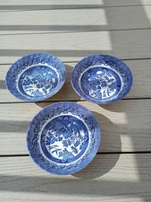 3 Churchill Blue Willow