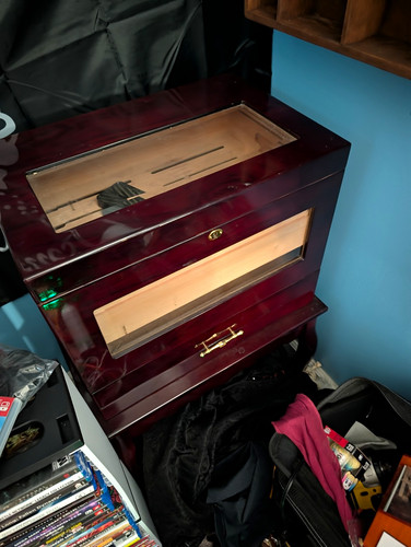 Wood cigar humidor - wood, cabinet
