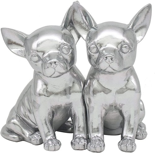 Silver twin chihuahua - chihuahua, ornament
