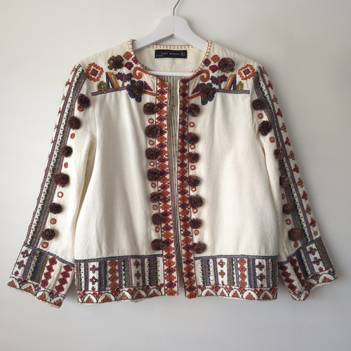 Zara embroidered embellished - embroidered,