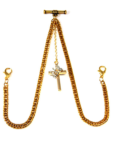 Double albert pocket watch - albert,