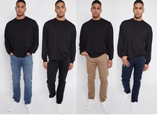 Ex M&S Mens Straight Jeans Reg Fit Stretch 360 Flex Trousers Marks & Spencer