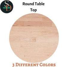 Solid Wood Oak Round Table Top Untreated Table Top Multi Colours vidaXL