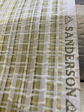 X6 Rolls Of Sanderson Very Old Hand Screen Printed Embossed Checkered Wallpaper