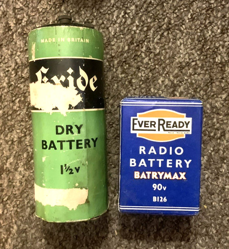 Vintage dry cell batterys - vintage,