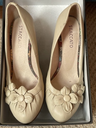 Cream beige casual wedge court - cream,