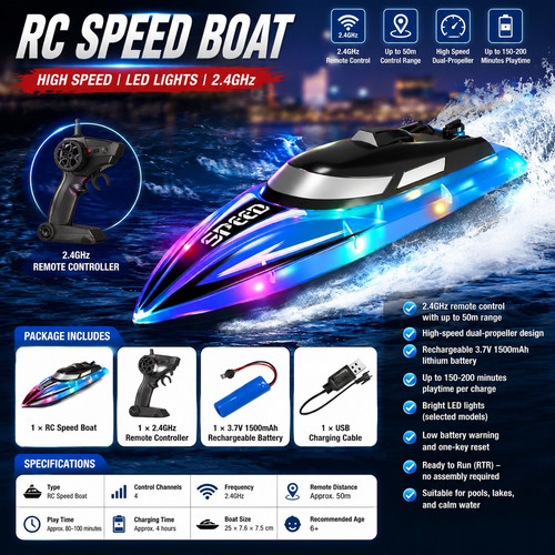 Boats for kids - rc, 8-12